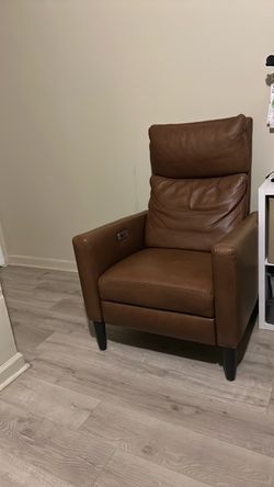 Leather recliner electric