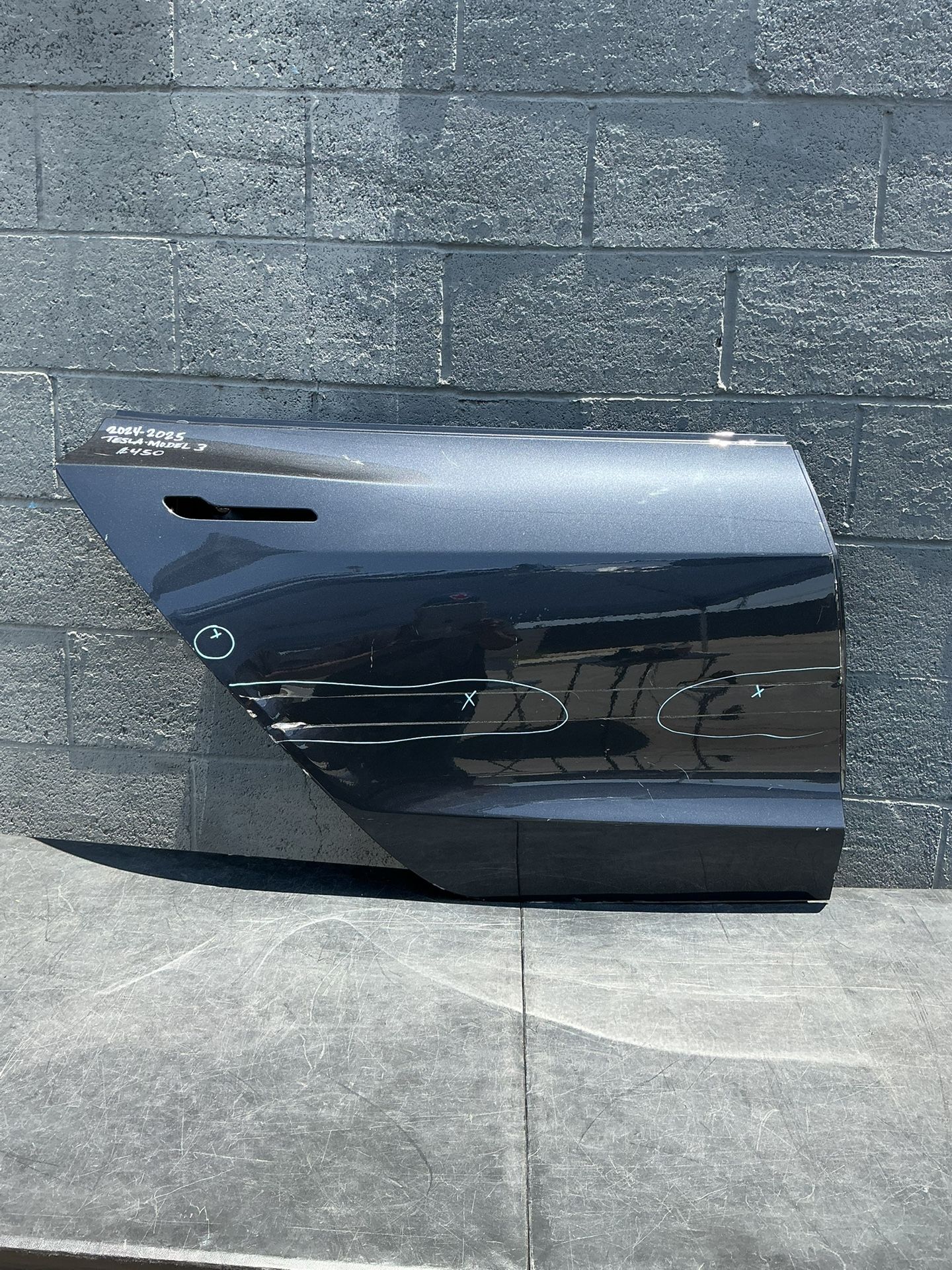 2024 - 2025 Tesla Model 3 Rear Passenger Side Door OEM