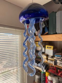 Glass decor octopus wind chime