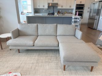 Article Sofa and Ottoman- Seasalt Gray