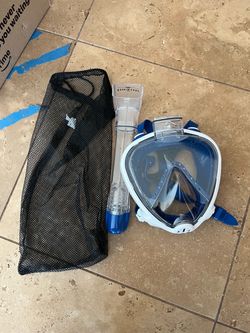 Aqua Lung Full Face Snorkel Mask Set x3