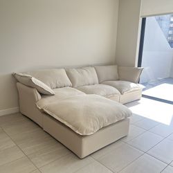 Beige Cloud Sectional (NEW SETS)