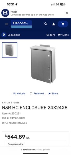 N3R HC ENCLOSURE 24X24X8