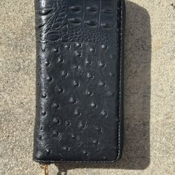 Genuine Ostrich leather wallet
