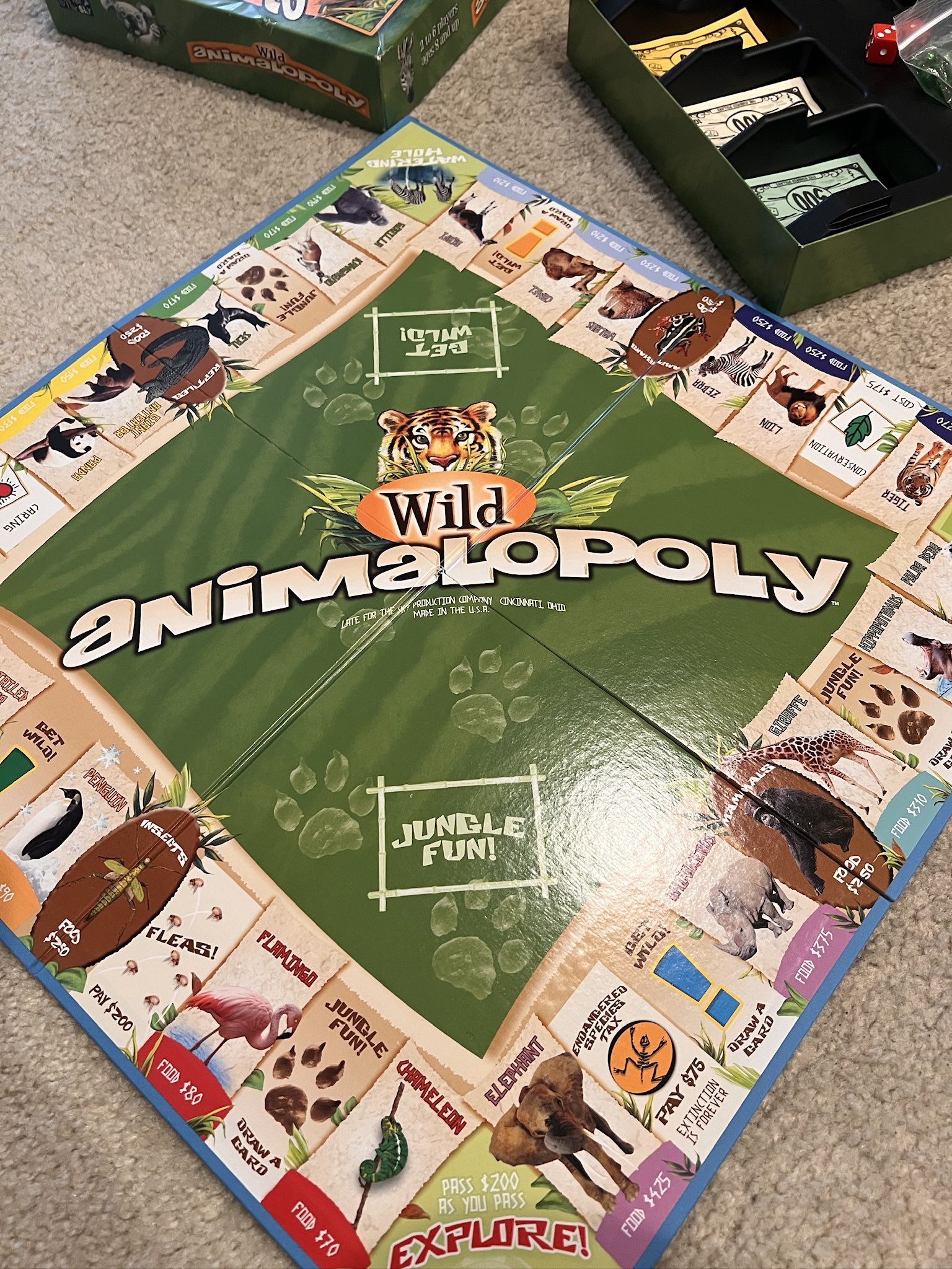 Wild Animalopoly Board Game