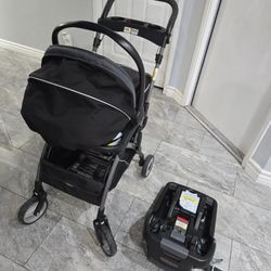 Graco Stroller, Car Seat And Car Base 