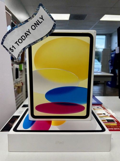 Apple iPad 10th Gen Pay $1 Today Only 'Just Ask Us How'