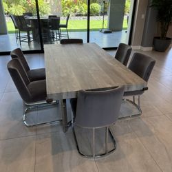 MODERN DINING TABLE & CHAIRS