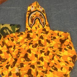 Bape X PUBG Shark Zip Hoodie 