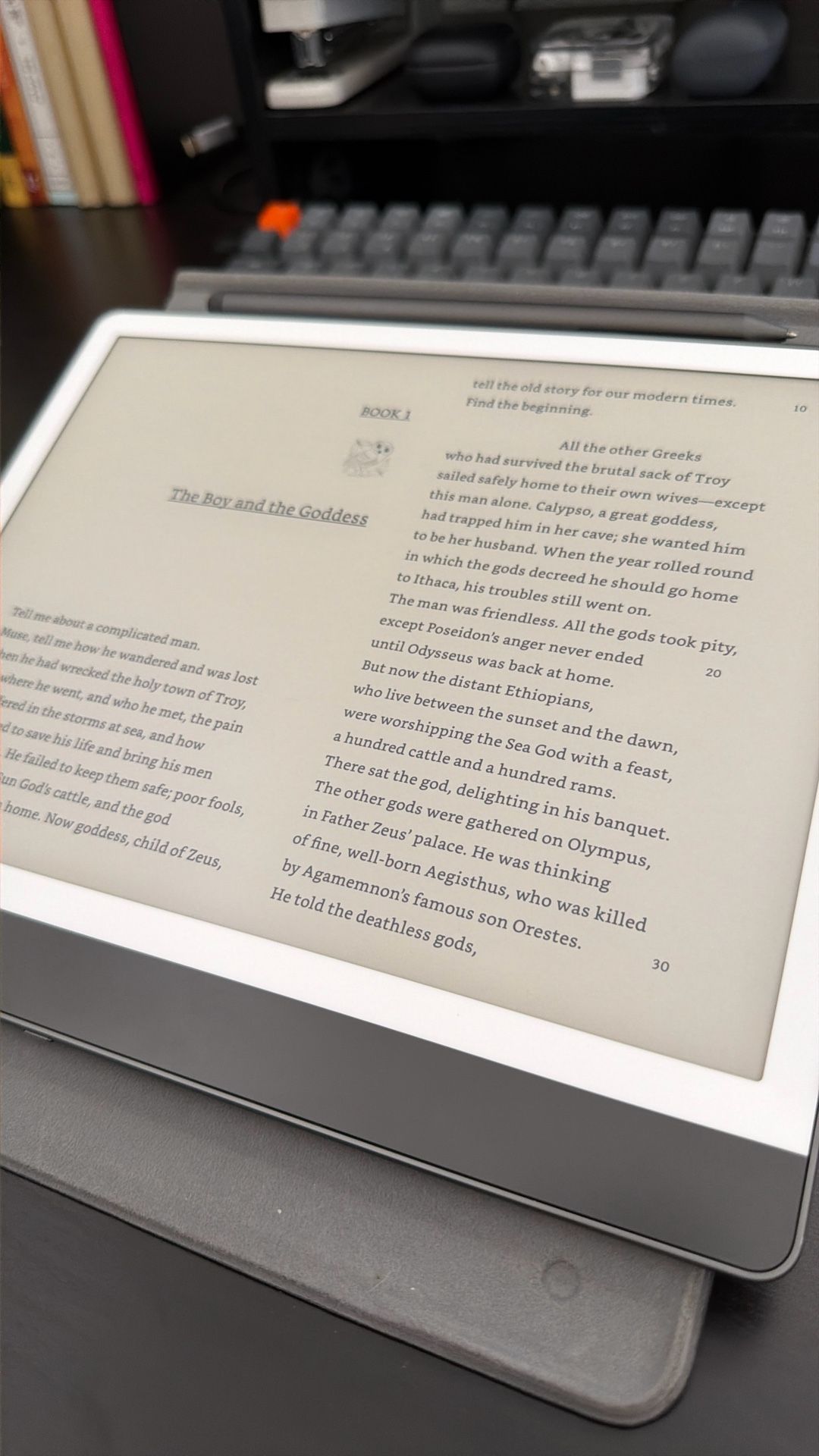 Kindle Scribe 64GB with a case