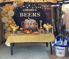 Backdrop And Main table For Parties 