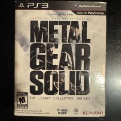 Metal Gear Solid legacy collection PS3 With Art Book And Box Cover