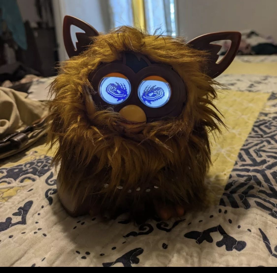 2012 Hasbro Furby Boom Star Wars Chewbacca Furbacca Wookie Complete W/ Belt Used