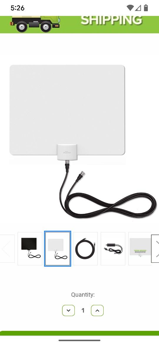 MOHU LEAF PLUS AMPLIFIED HDTV ANTENNA