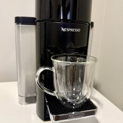 Nespresso Vertuo Coffee and Espresso Machine by De'Longhi SINGLE SERVE COFFEE & ESPRESSO MACHINE: Single serve coffee or espresso at the touch of a bu