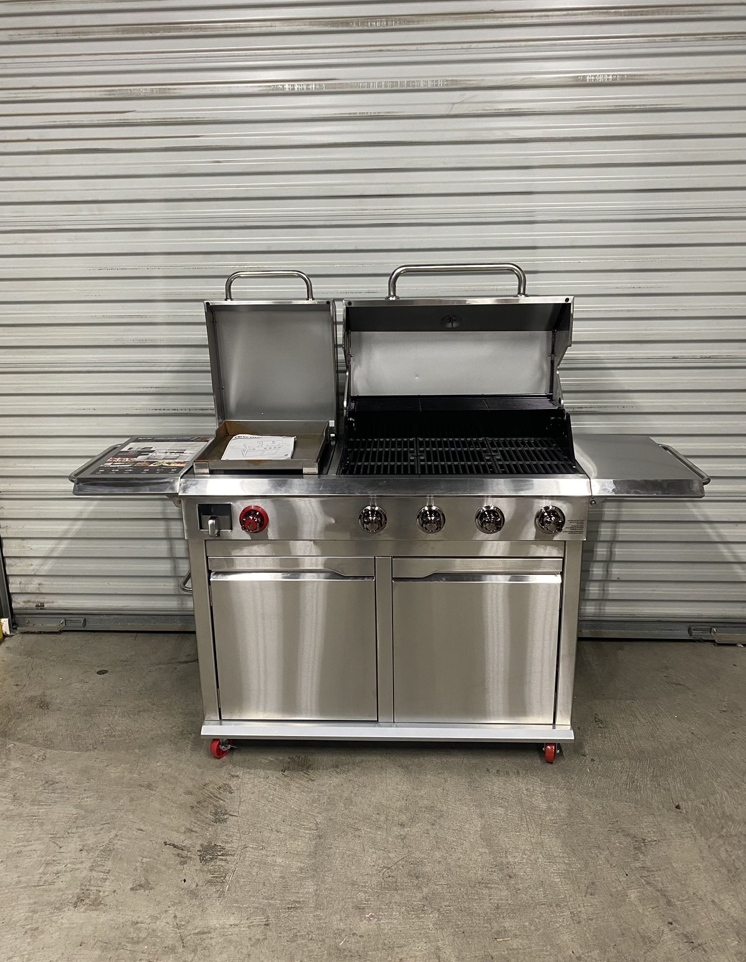 Dyna-Glo 4-Burner Propane Gas Grill in Stainless Steel with Griddle for  Sale in Upland, CA - OfferUp