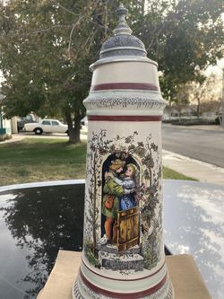Authentic Gerz West German Stein LARGE Romeo And Juliet Theme