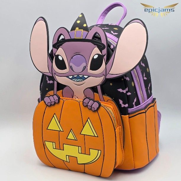 Loungefly Disney Lilo & Stitch Glow-In-The-Dark Angel Jack-o  display picture 1