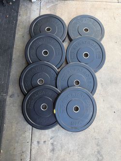 Olympic bumper weights 180lbs total