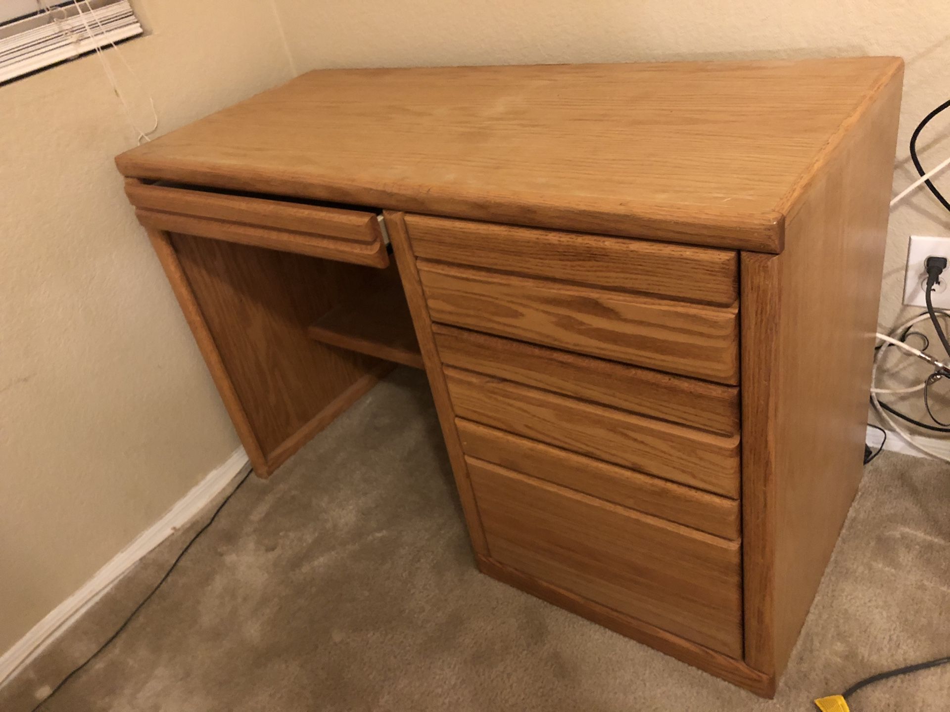 Sturdy hard wood desk