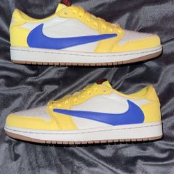 Jordan 1 Low Travis Canary Yellow