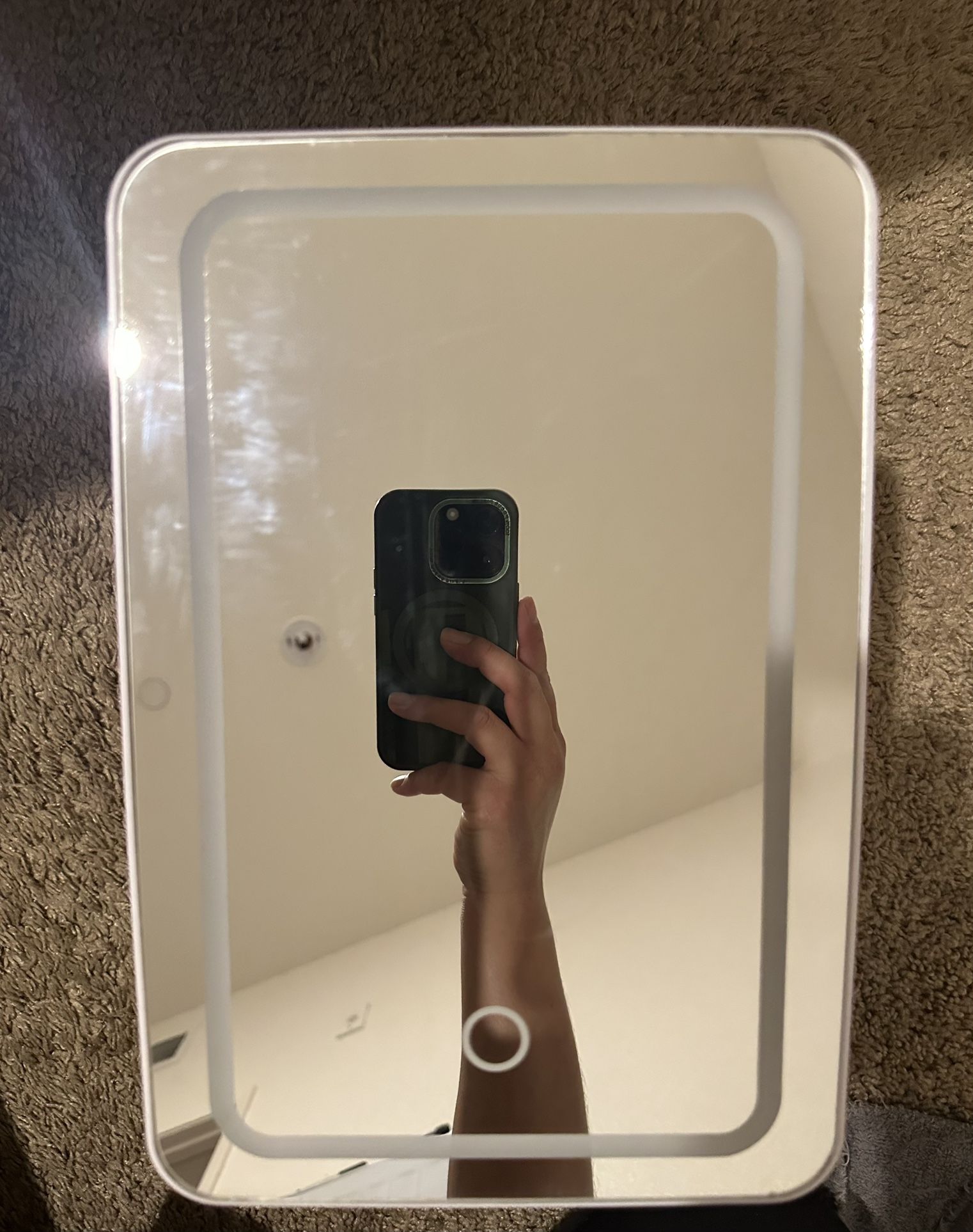 Skincare Fridge With Mirror And Light