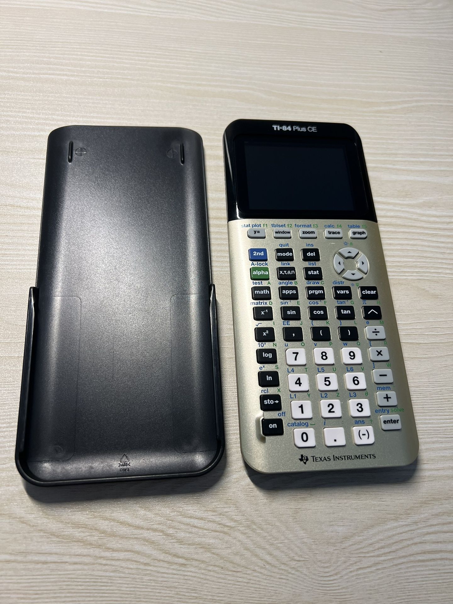 Gold Texas Instruments Ti-84 Plus CE Graphing Calculator 