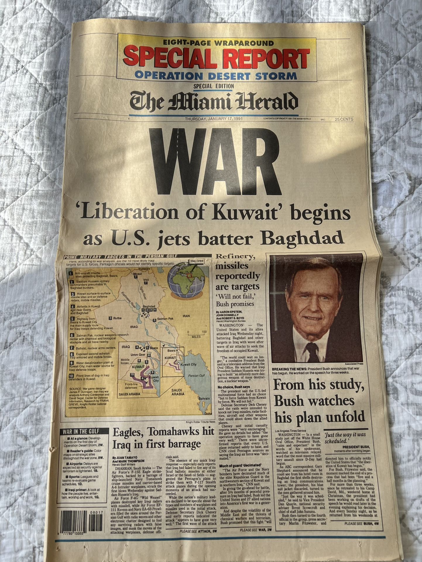 MIAMI HERALD GULF WAR NEWSPAPER