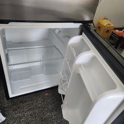 Grey Stainless Steel Fridge 