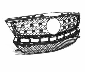 DNA MOTORING Factory Style Diamond Mesh & Badge Slot Grille Grill Compatible with 12-15 MERCEDES-BENZ CLS550