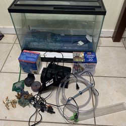 Large Fish 🐠 Tank With Accessories 