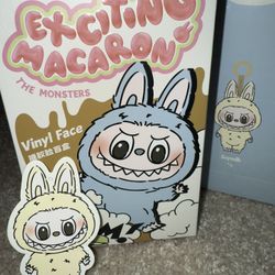 Pop Mart Exciting Macaron The Monsters Labubu - Soymilk