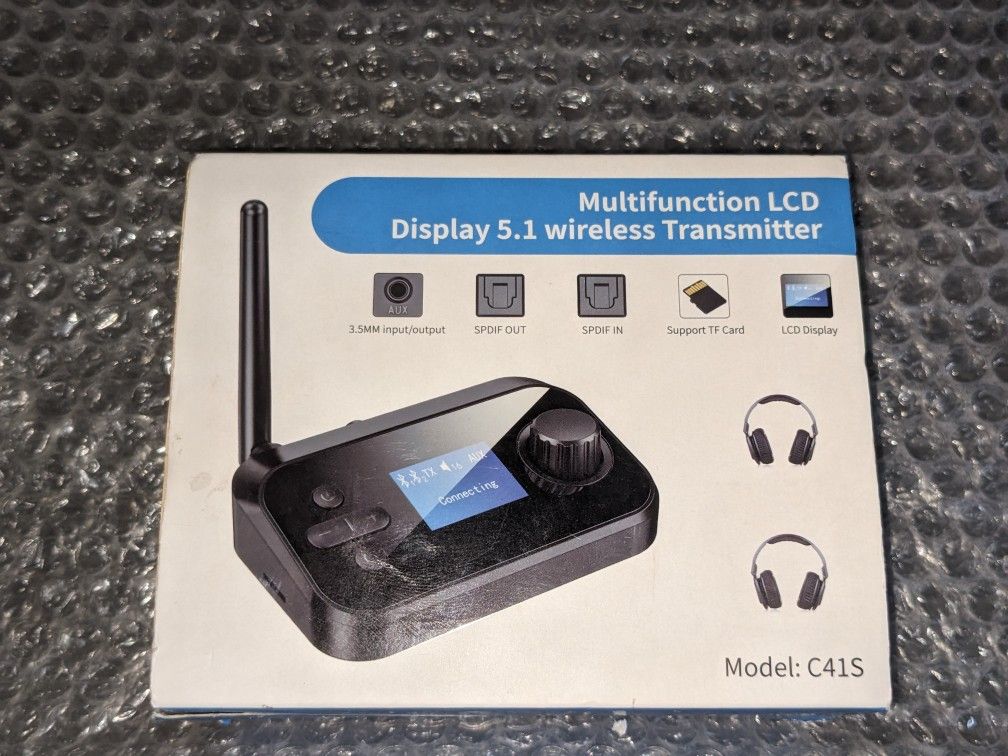 Multifunction Bluetooth Wireless Transmitter / Receiver, LCD Display