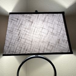 Modern Table Lamp with Fabric Shade – Excellent Condition