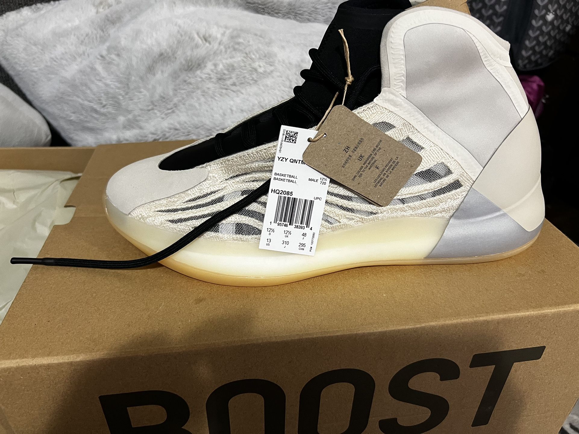 Size 13 Adidas Yeezy Quantum Mist Slate