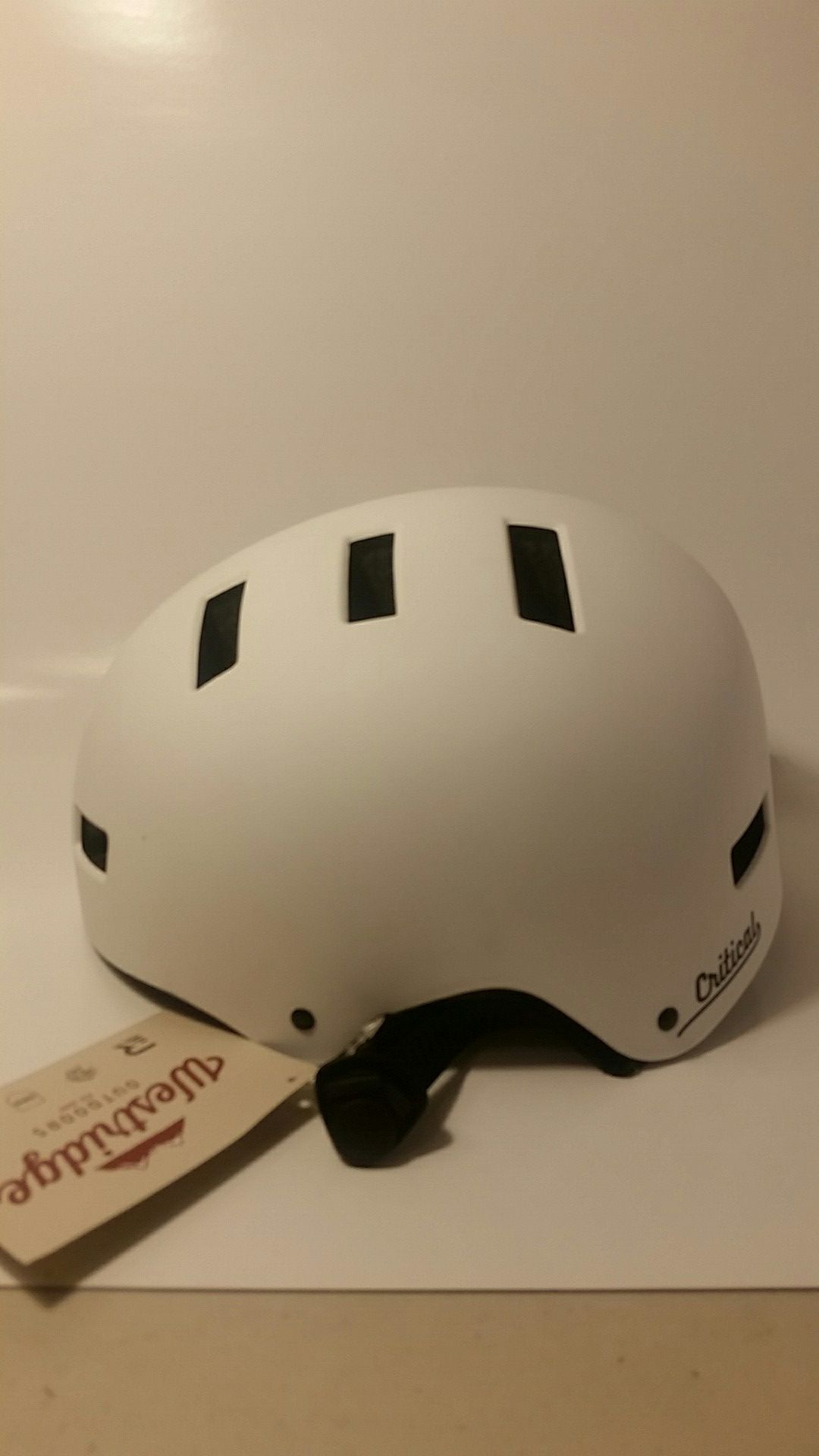 Critical Cycles Classic Commuter Bike/Skate/Multi-Sport CM-1 Helmet Medium white MEDIUM 55-59cm/ 21.75-23.25"