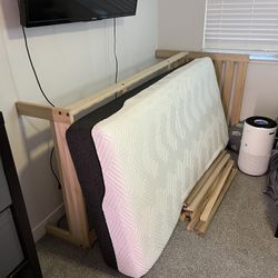 Lucid 12” Memory Foam Hybrid Mattress (Solid Wood Frame Sold Separately)