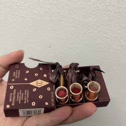 Charlotte Tilbury 3 Mini Matte Revolution Lipsticks Trio Charm New In Box