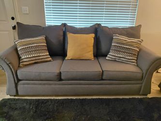 Grey Couch and Loveseat