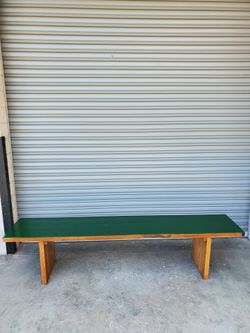 Solid oak bench