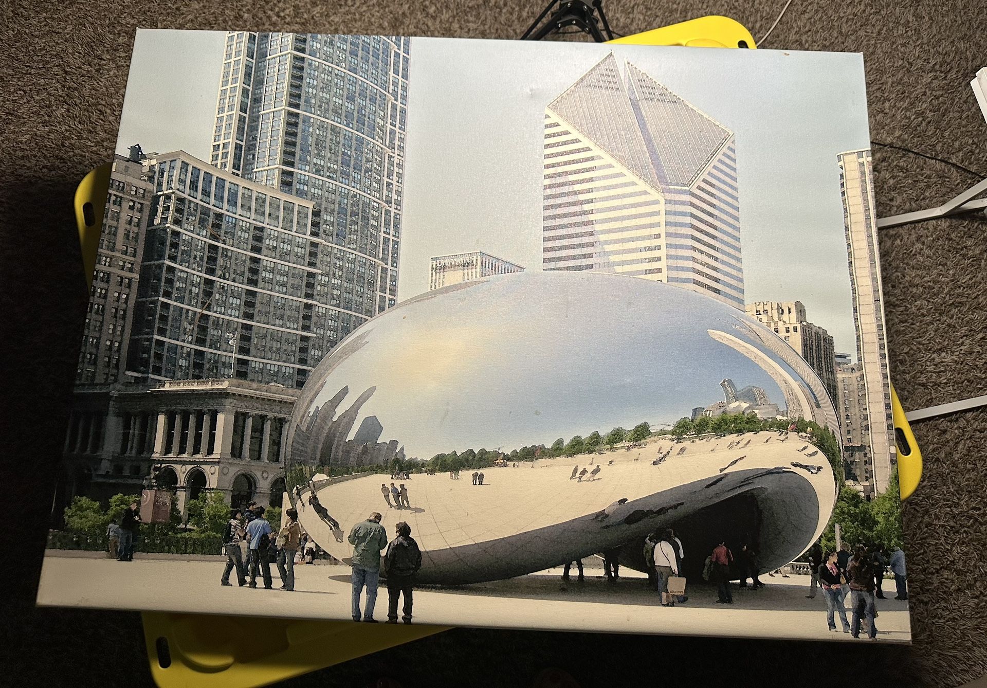 Chicago Bean Canvas Painting