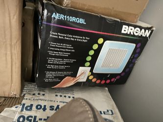 Bathroom fan LCD lights with stereo