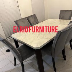 Furniture table with four chairs