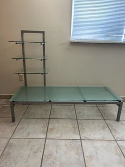 TV RACK (METAL / GLASS)
