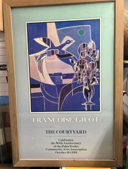 FRANCOISE GILOT  ART PRINT  POSTER , AT  THE  SEASHORE ( - RARE)