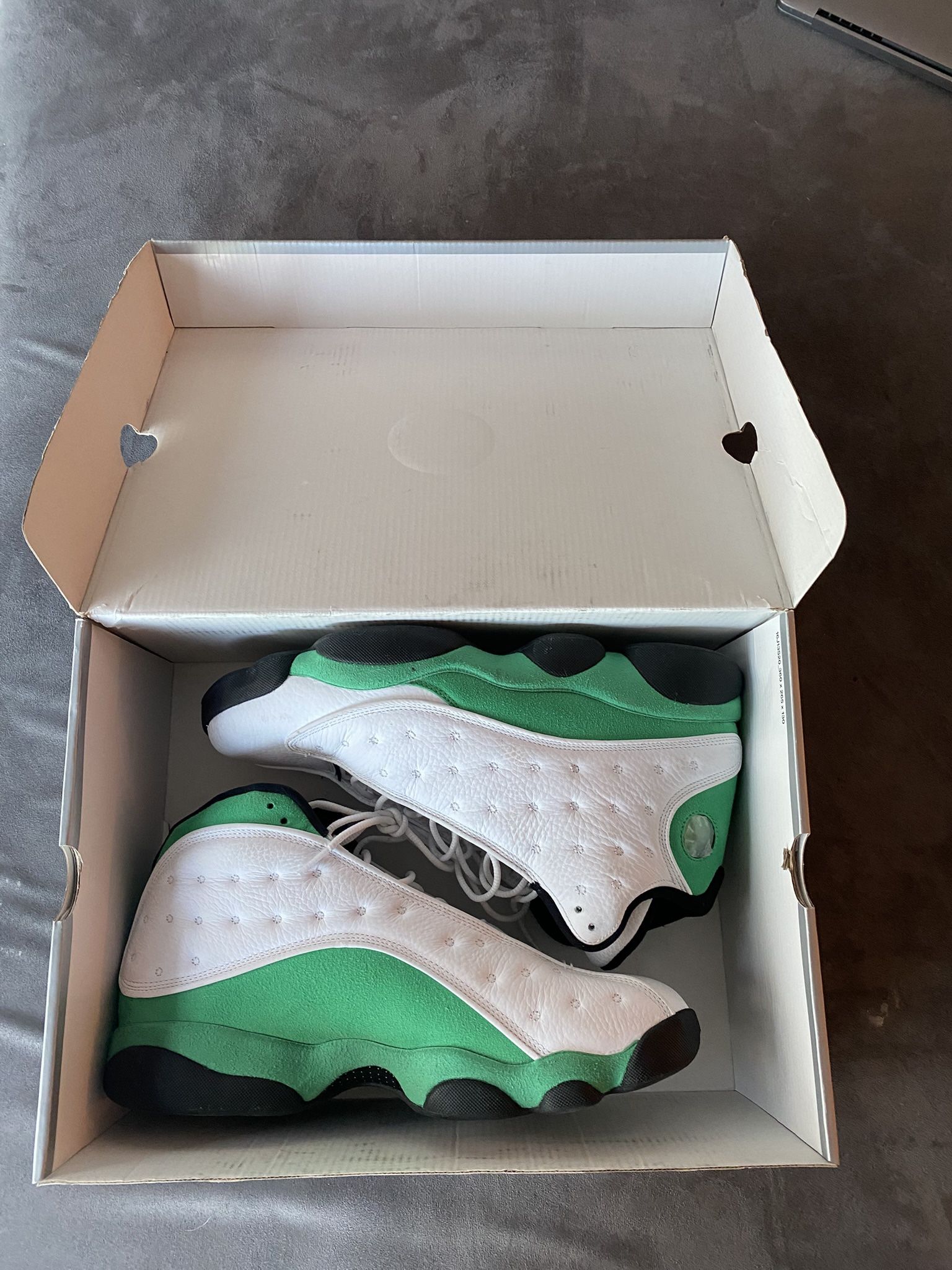 Jordan 13 Retro White Lucky Green Size 12 Men’s Shoes