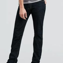 Levi's Men's 513 Slim Straight Fit Dark Wash Jeans - 34/33