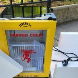 Fire Ball Mini Refrigerator Brand New Has A European Plug Connection  Never Used 220v 