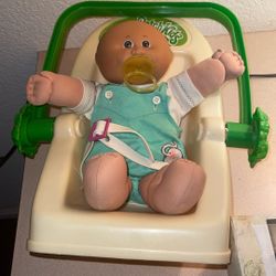 VINTAGE CABBAGE PATCH PREEMIE 17” Includes Car Seat 