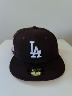 Los Angeles Dodgers New Era 59FIFTY 50th Anniversary Walnut Pink Cap City Size 7